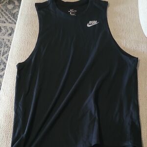 Nike Black RUN Sleeveless Top